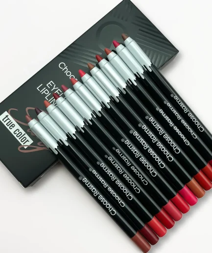12pc Matte Lip Liners Set, 12 Assorted Colors, Gift Set, Long-Lasting