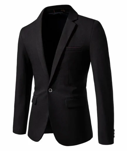 2024 New Spring Men's Western-style Blazer Single Breasted Pesalir Fabric Casual Slim Fit Wedding Suit Jacket For Men
