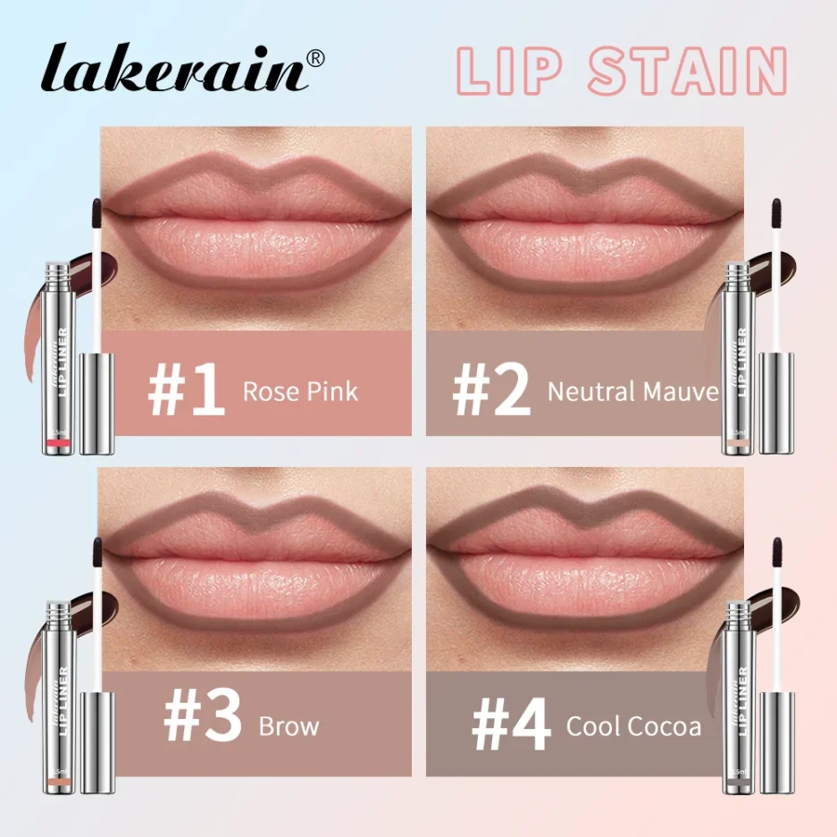 Highly Pigmented Lip Liner Tattoo Matte Peel Off Enhance Lip Liner Lasting Lip Stain Waterproof 4Colors Transfer-proof Lipstic - Image 5