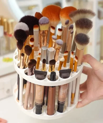 Makeup Brush Storage Rack Desktop Cosmetics Storage Rack Lipstick Makeup Brush Storage Dressing Table Sorting Storage Box