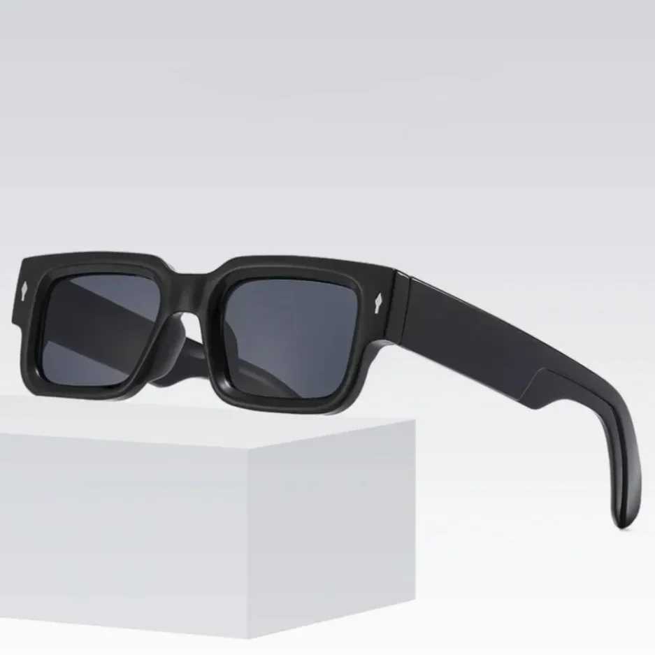 Retro Men Square Sunglasses For Women Vintage Luxury Rivet Designer Sun Glasses Fashion Arrow Shades UV400 Eyeglasses - Image 4