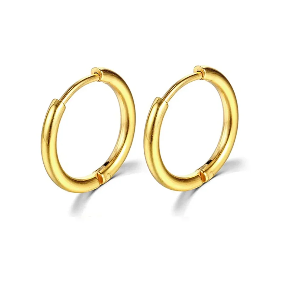2022 New Simple Stainless Steel Small Hoop Earrings for Women Men Cartilage Ear Piercing Jewelry Pendientes Hombre Mujer - Image 5