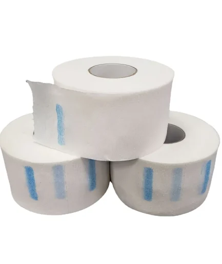 100PCS Disposable 1 Roll Hair Cutting Accessory Neck Paper Adjustable Barber Dedicated Salon Hairdressing White Neck Strips