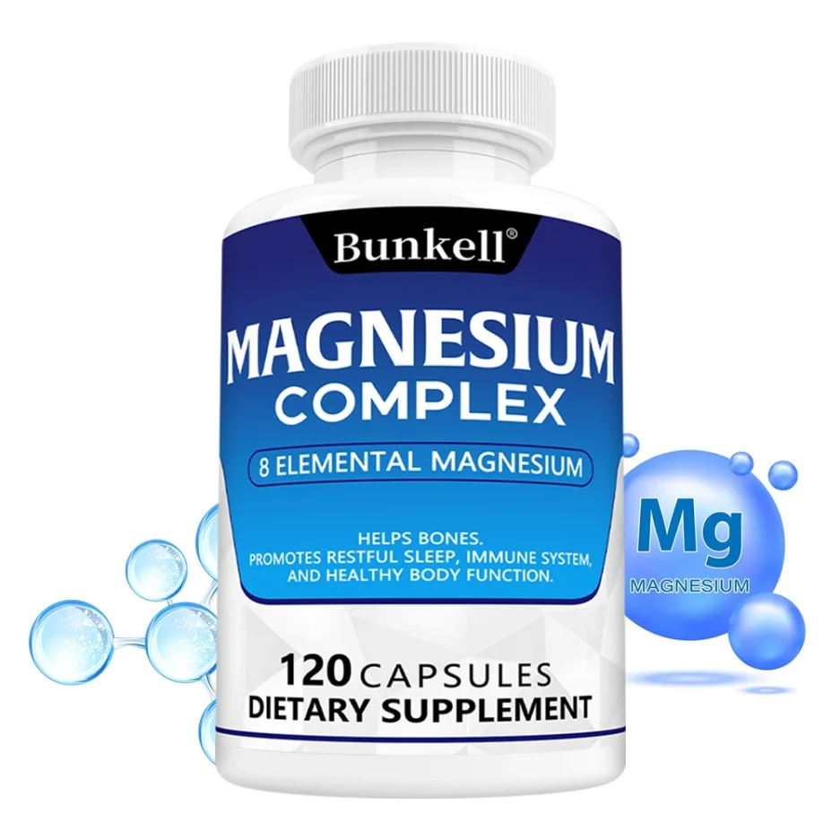 Magnesium Complex - Magnesium Glycinate, Magnesium Malate, Supports Muscle, Bone Health, Sleep Quality, Relieves Anxiety