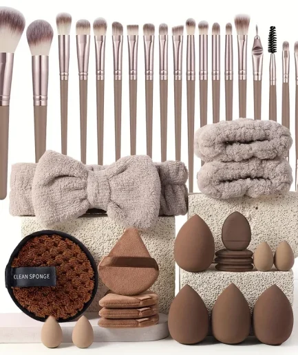 20/40PC makeup tool set large and small beauty sponges for flawless makeup application and removal of makeup full set of tools