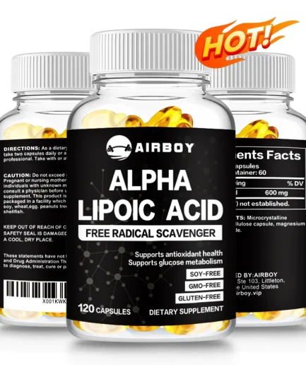 Alpha Lipoic Acid 600 Mg - Supports Antioxidant Health and Sugar Metabolism and Helps Relieve Nerve Pain