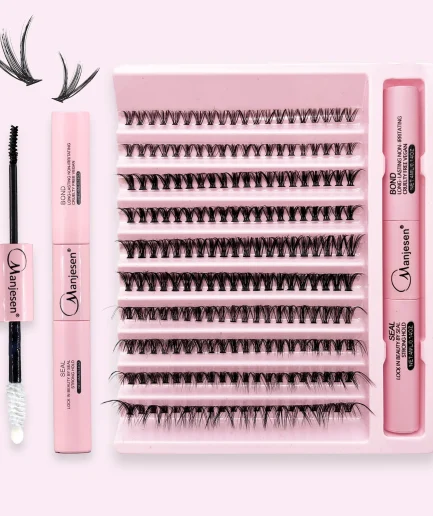 Eyelashes 200 PCS Clusters Lash Bond and Seal Makeup tools DIY Lashes Extension kit for gluing Lashes Gluing Glue Accessories