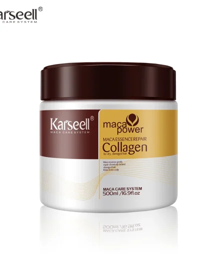 Karseell 500ml Collagen Hair Treatment Deep Repair Conditioning Argan Oil Hair Mask Essence for Dry Damaged Hair All Hair Type