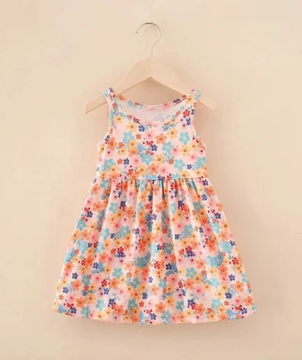 Cute Summer Children Clothing Girl Dresses Kids Dresses Clothes for Girls Party Princess Fashion Outfit Cartoon Beach Dress