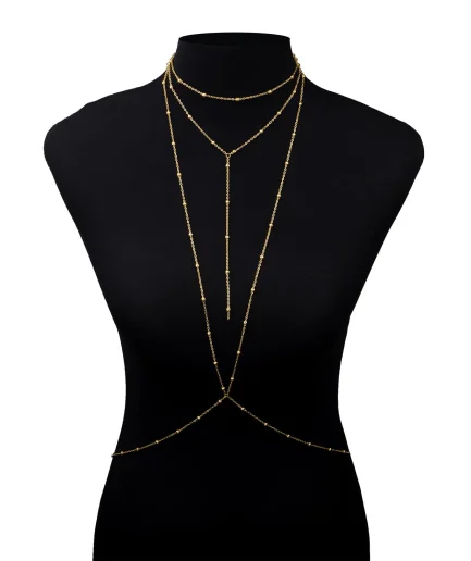 New Sexy Fashion Swimsuit Bra Body Chain Ladies Body Bead Chain Accessories BD7016