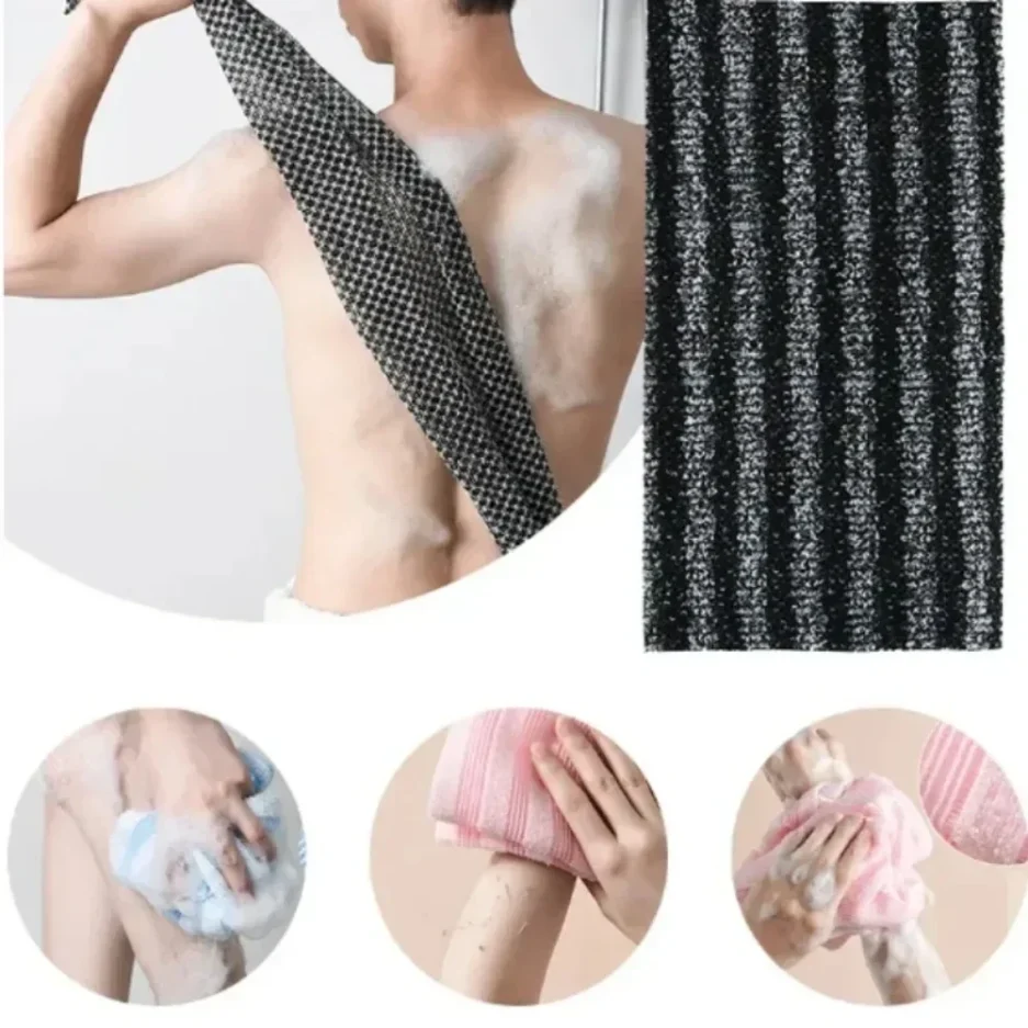 Japanese Rubbing Washcloth Bath Nylon Towel Brush for Back Towels Exfoliating Scrub Shower Sponge Body Bathroom Accessories - Image 3