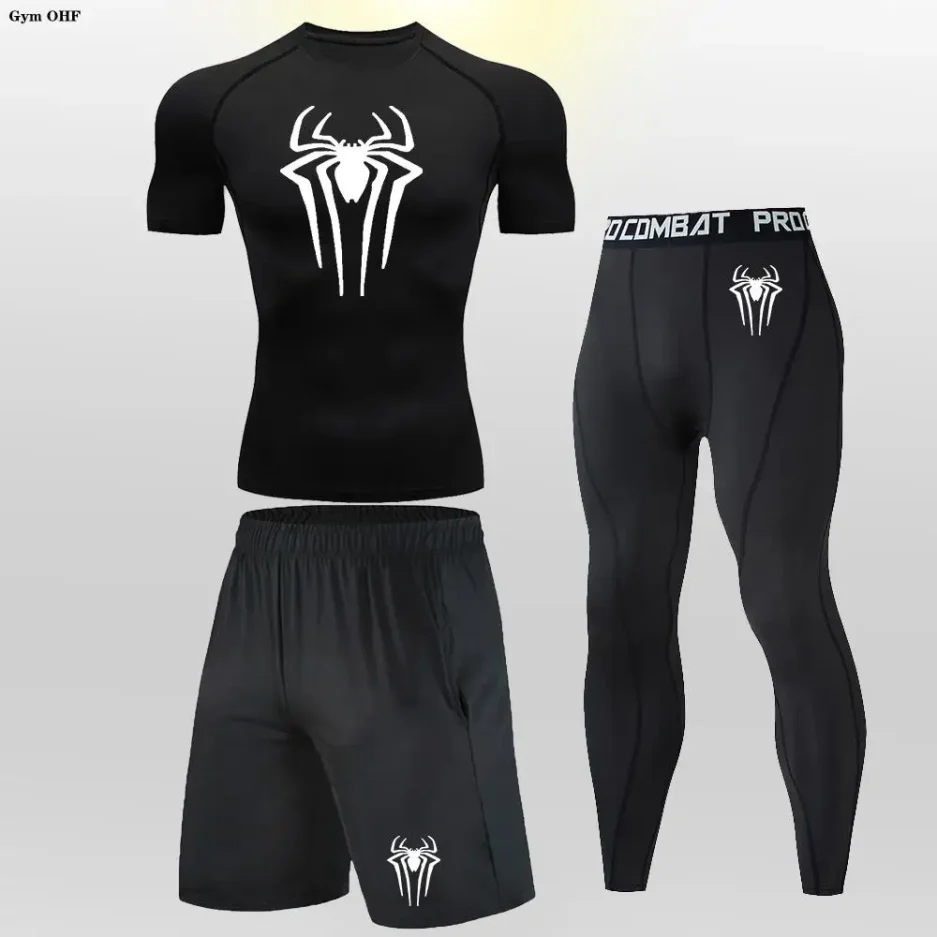 Thermal Man Underwear Set Spi/Der Compression T Shirt Leggings Yoga Sets Fitness Sports Suits Men Clothing Gym Shirt Running Kit - Image 5