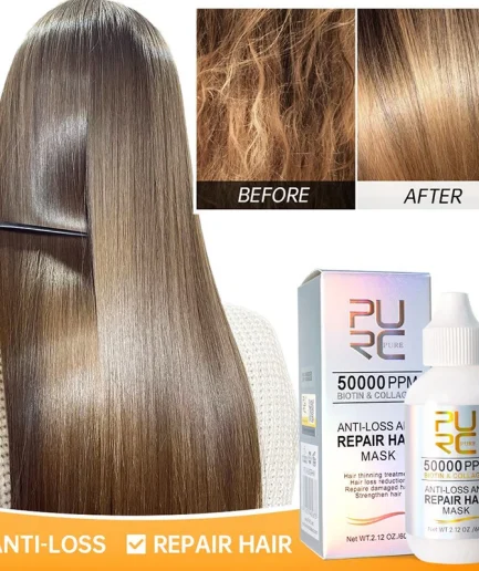 PURC Collagen Hair Mask Nourishing Smoothing Repair Damaged Frizz Hair Scalp Treatment Hair Care Products