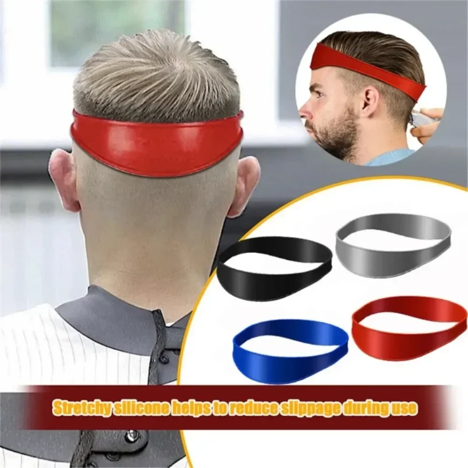 DIY Home Hair Trimming Haircut Curved Headband Silicone Neckline Shaving Template Hair Cutting Guide Barber Hair Styling Tools - Image 2