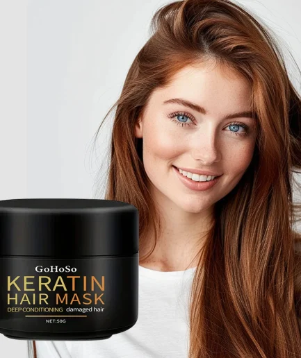ENVISHA Keratin Hair Mask Professional Deep Nourishing Hair Care Repair Damaged Hair Restore Shine Suitable For All Hair Types