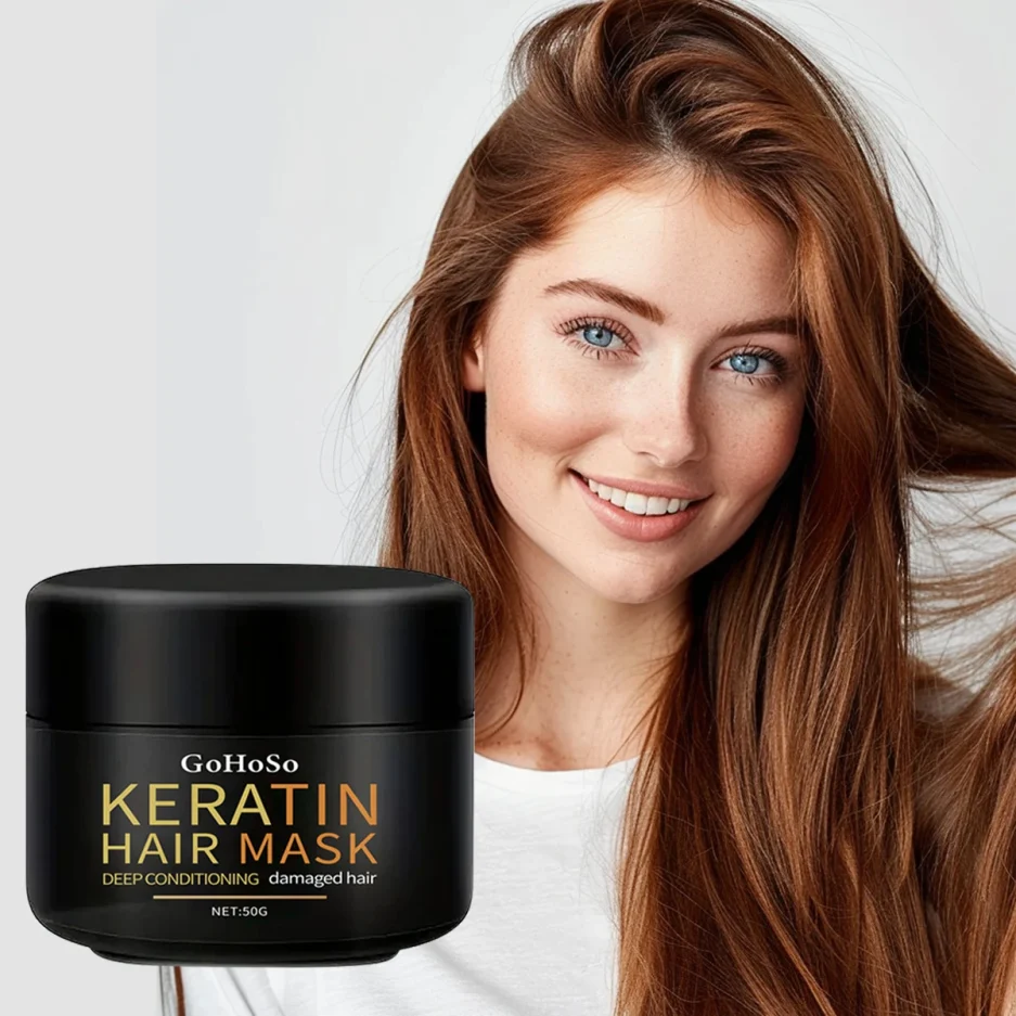 ENVISHA Keratin Hair Mask Professional Deep Nourishing Hair Care Repair Damaged Hair Restore Shine Suitable For All Hair Types