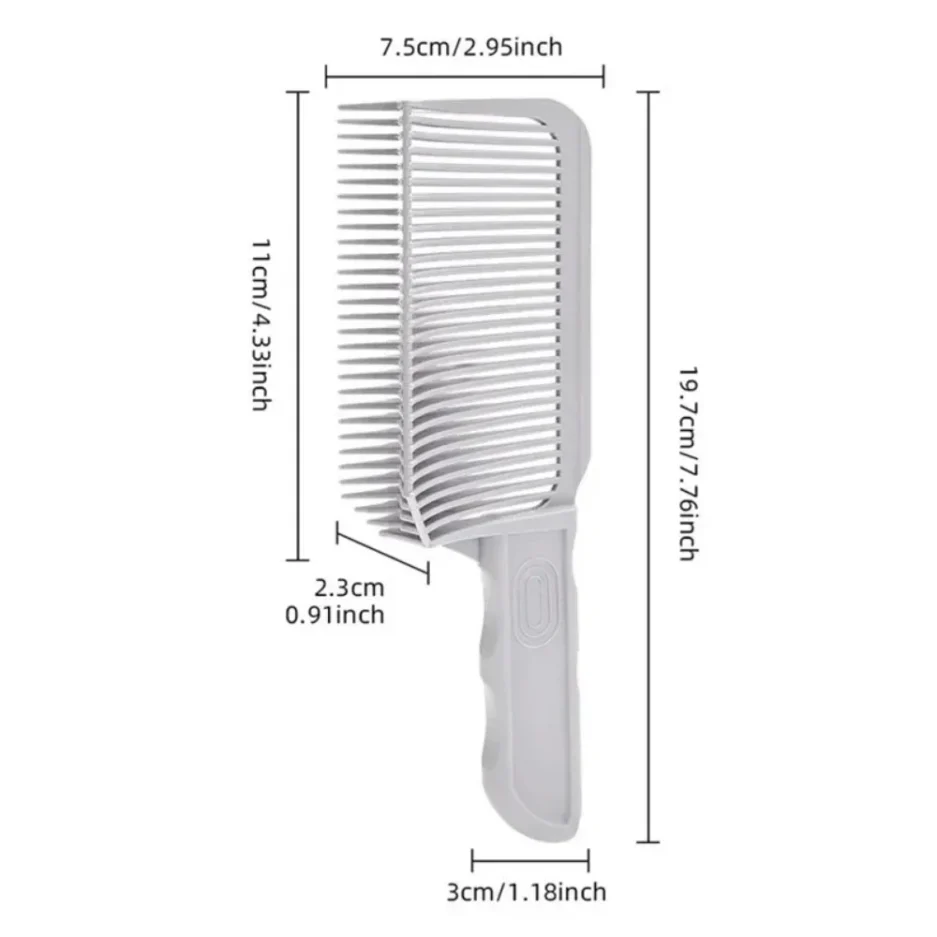 Barber Fade Combs Hair Cutting Tool for Gradient Hairstyle Comb Flat Top Hair Cutting Comb for Men Heat Resistant Fade Brush빗 - Image 6