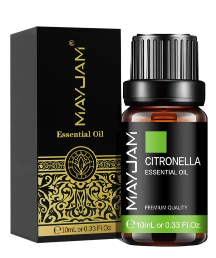 MAYJAM Essential Oil Citronella Jasmine Eucalyptus Sweet Orange Lemongrass Grapefruit Black Pepper Cajeput Cypress Ginger Scents