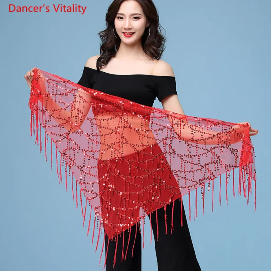 New style Belly dance costumes sequins tassel indian belly dance hip scarf for women belly dancing belt 11kinds of colors - Image 4