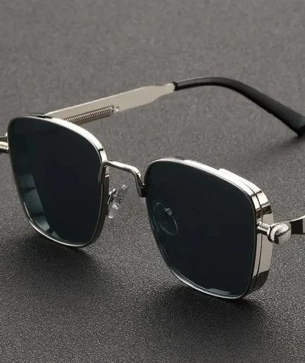 2025 Polarized Sunglasses Men High End Handsome Driving Special Anti UV High Quality Metal Punk Fashion Trends Sunglasses