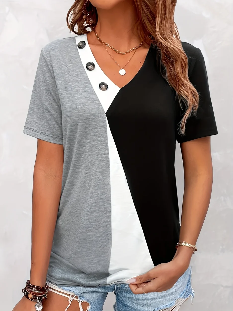 Women's Plus Size Top Summer Chic Elegant Top For Chubby Women's Fashion Top - Image 3