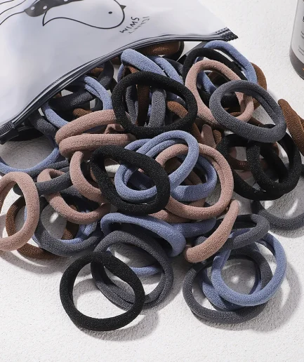 30/50pcs Girls Solid Color Big Rubber Band Ponytail Holder Gum Headwear Elastic Hair Bands Korean Hair Accessories Ornaments