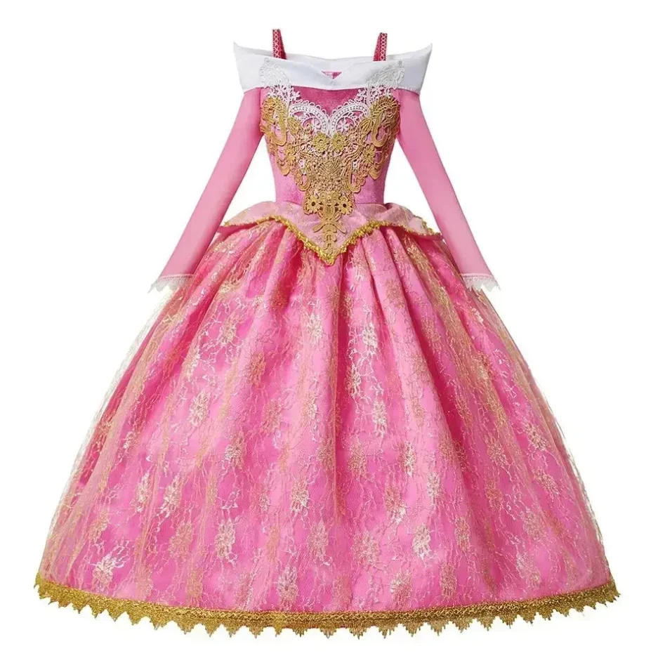 "Sleeping Beauty" Aurora Princess Dress for Girls Fancy Birthday Party Role Costume Masquerade Carnival Cosplay Dress Up - Image 3