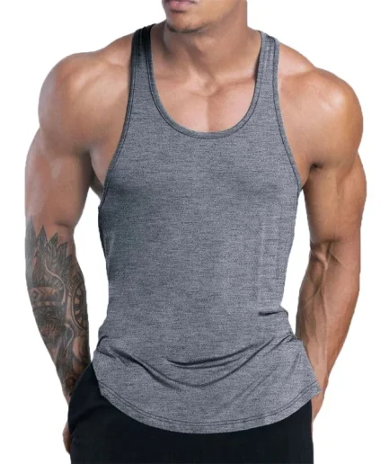 NEW Men's Fitness Tank Top Summer Training Undershirt men Basketball quick-dry Breathable loose Tank Top men casual Sports Vest