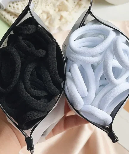 30/50/100Pcs Women Girl Mixed Colors Hair Bands Basic Hair Ties Elastic Headband Hair Scrunchies Accessories Ponytail Holder