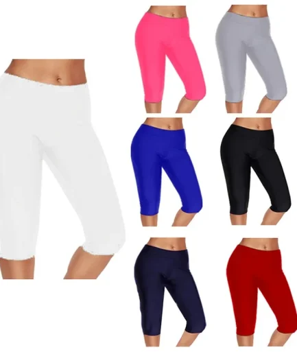 Elastic High Waist Sports Leggings for Women Quick Dry 3/4 Running Pants Women Short Gym Fitness Comfortable Tights Ladies