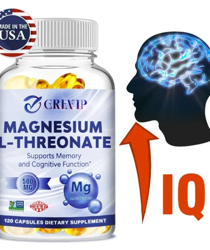 Magnesium L-threonate - Supports Brain Health, Improves Memory and Concentration