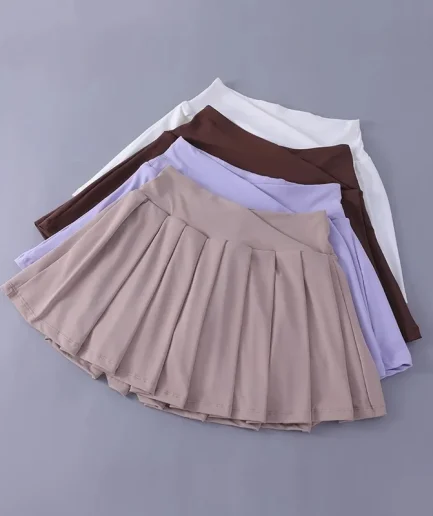 Women Tennis Pleated Skirt High Waisted Athletic Golf Skorts Workout Sports Skirts With Shorts For Women
