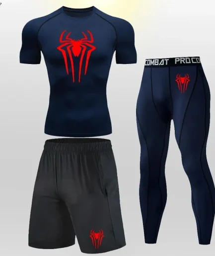 Thermal Man Underwear Set Spi/Der Compression T Shirt Leggings Yoga Sets Fitness Sports Suits Men Clothing Gym Shirt Running Kit