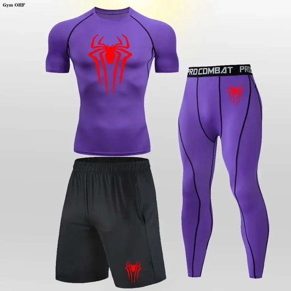 Thermal Man Underwear Set Spi/Der Compression T Shirt Leggings Yoga Sets Fitness Sports Suits Men Clothing Gym Shirt Running Kit - Image 3