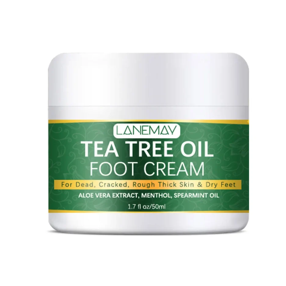 Foot moisturizer with aloe vera and tea tree oil to deeply nourish the skin, for dry and rough skin, daily hand and foot care - Image 5