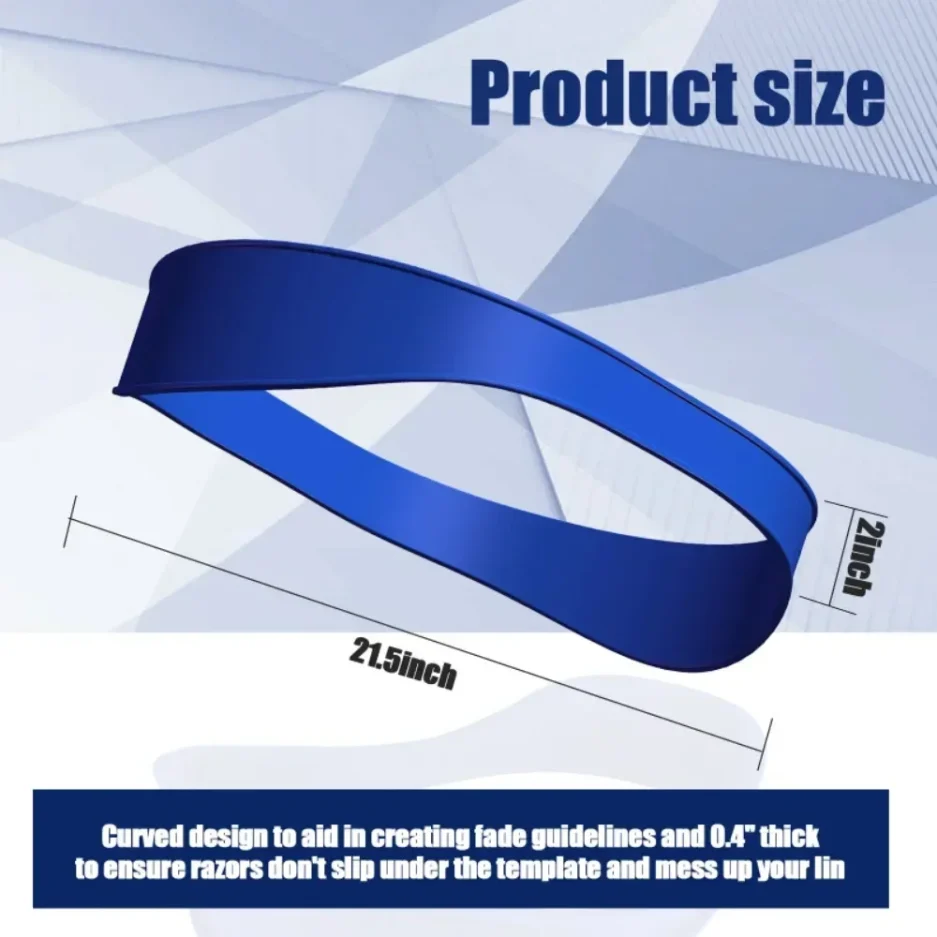 DIY Home Hair Trimming Haircut Curved Headband Silicone Neckline Shaving Template Hair Cutting Guide Barber Hair Styling Tools - Image 6
