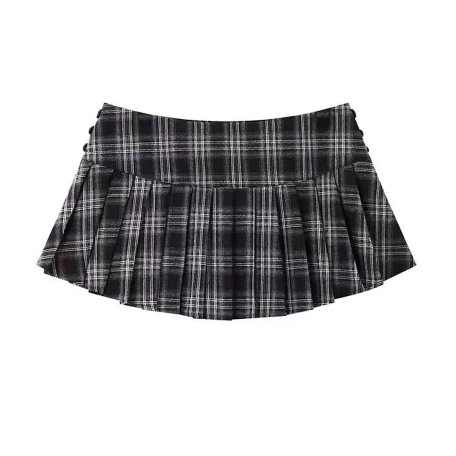 Mini Skirts For Woman Korean Fashion Plaid Skirts Women Y2k Clothes Cute Short Skirts Harajuku Vintage Pleated Skirts Preppy - Image 2
