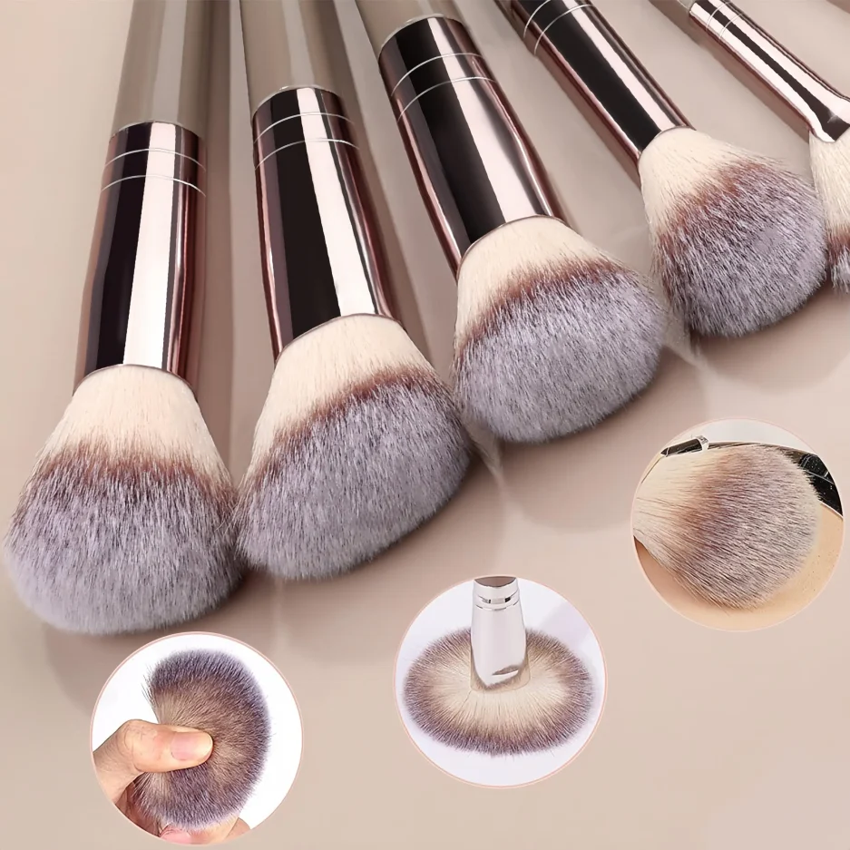 3-20Pcs Makeup Brushes Set Foundation Eyeshadow Blush Highlighter Soft Fluffy Concealer Kabuki Blending Brush Female Beauty Tool - Image 6