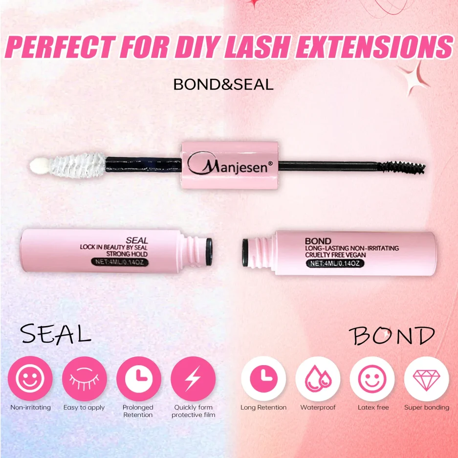 Eyelashes 200 PCS Clusters Lash Bond and Seal Makeup tools DIY Lashes Extension kit for gluing Lashes Gluing Glue Accessories - Image 2