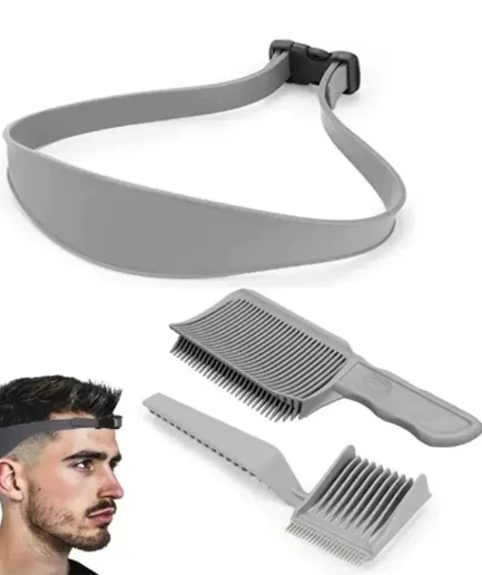 Adjustable Hair Trimming Guide Set Neckline Shaving Template,DIY Self Haircutting System, Shaving Straight Neck Hairline Tool