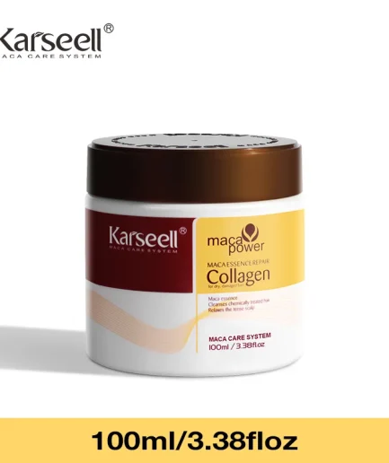 Karseell 100ml Collagen Hair Treatment Deep Repair Conditioning Argan Oil Hair Mask Essence for Dry Damaged Hair All Hair Type