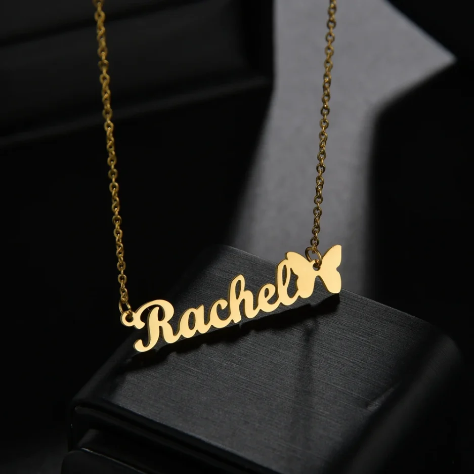 Acheerup Personalized 1-3 Layers Stainless Steel Women Necklace Custom Name Zircon Heart Pendant Chian Jewelry Christmas Gift - Image 3