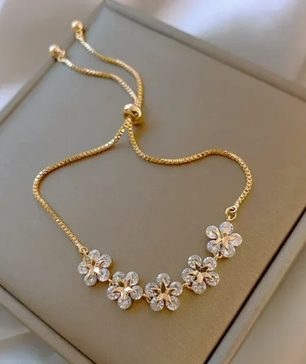 2024 New Korea New Fashion Letter D Star Simple Vintage Pendant Bracelet Woman Stainless Steel Bracelet Luxury Original Jewelry
