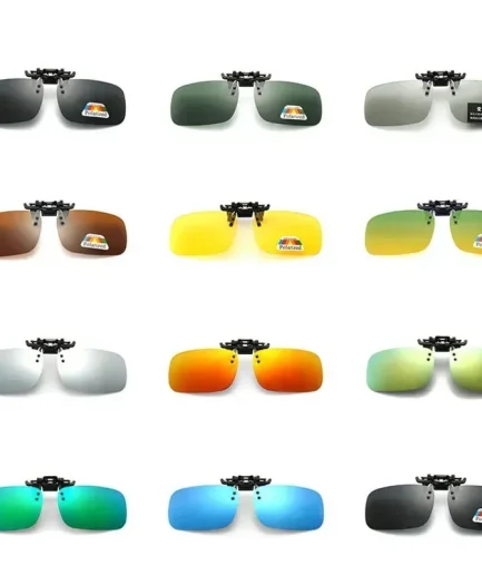 Polarized Sunglasses Clips Glasses Clip Driving Night Vision Eyeglasses UV400 Outdoor Shades High Definition Sun Glasses Clips
