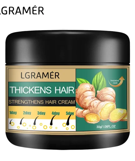 Ginger Hair Cream Deep Cleansing Promote Hair Growth Relieving Hair Loss Improving Scalp Stimulate Hair Follicle Smoothing Care