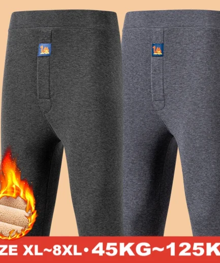 Thermal Underwear Men's Winter Clothes Fleece Keep Warm Pants Soft comfortable Underpants Sleepwear Breathable Thermo Leggings