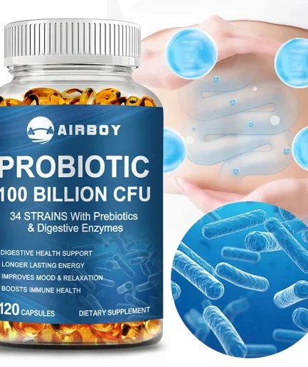 Probiotics 100 Billion CFU - Good for Gut Health, Relieves Bloating, Improves Mood and Relaxation