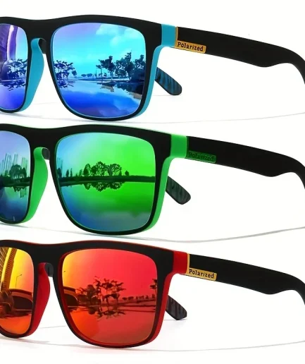 Fashion Vintage Square Polarized Sunglasses Men Women Driving Fishing Luxury Brand Designer Sun Glasses Driver's Eyewear UV400