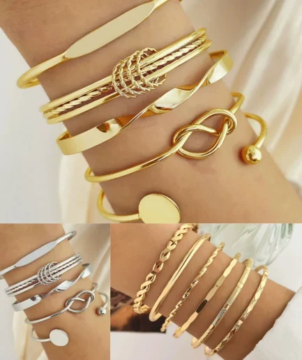 Titanium Steel Bracelet Set With Adjustable Multi-Layer Twisted Chain For Men And Women | Dark Hip-Hop Style Daily Accessory