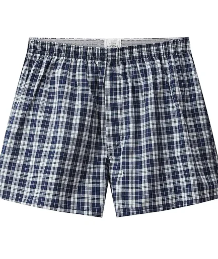 Fashion Plaid Pajamas Pants For Men Pure Cotton Sleepwear Shorts Man Home Wear Pant Lounge Pantalon Pyjama Male Sleepwear